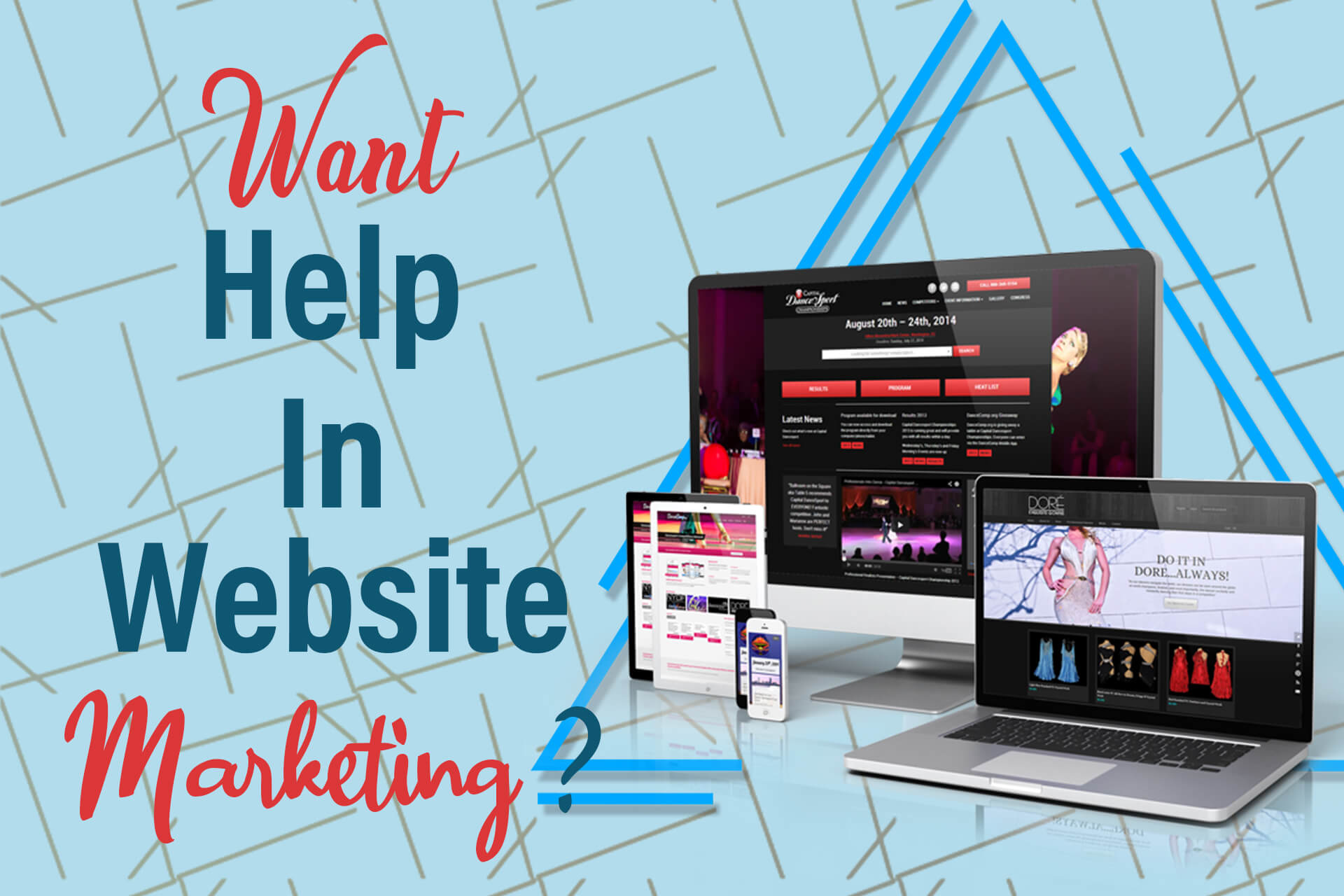 Want help in website marketing